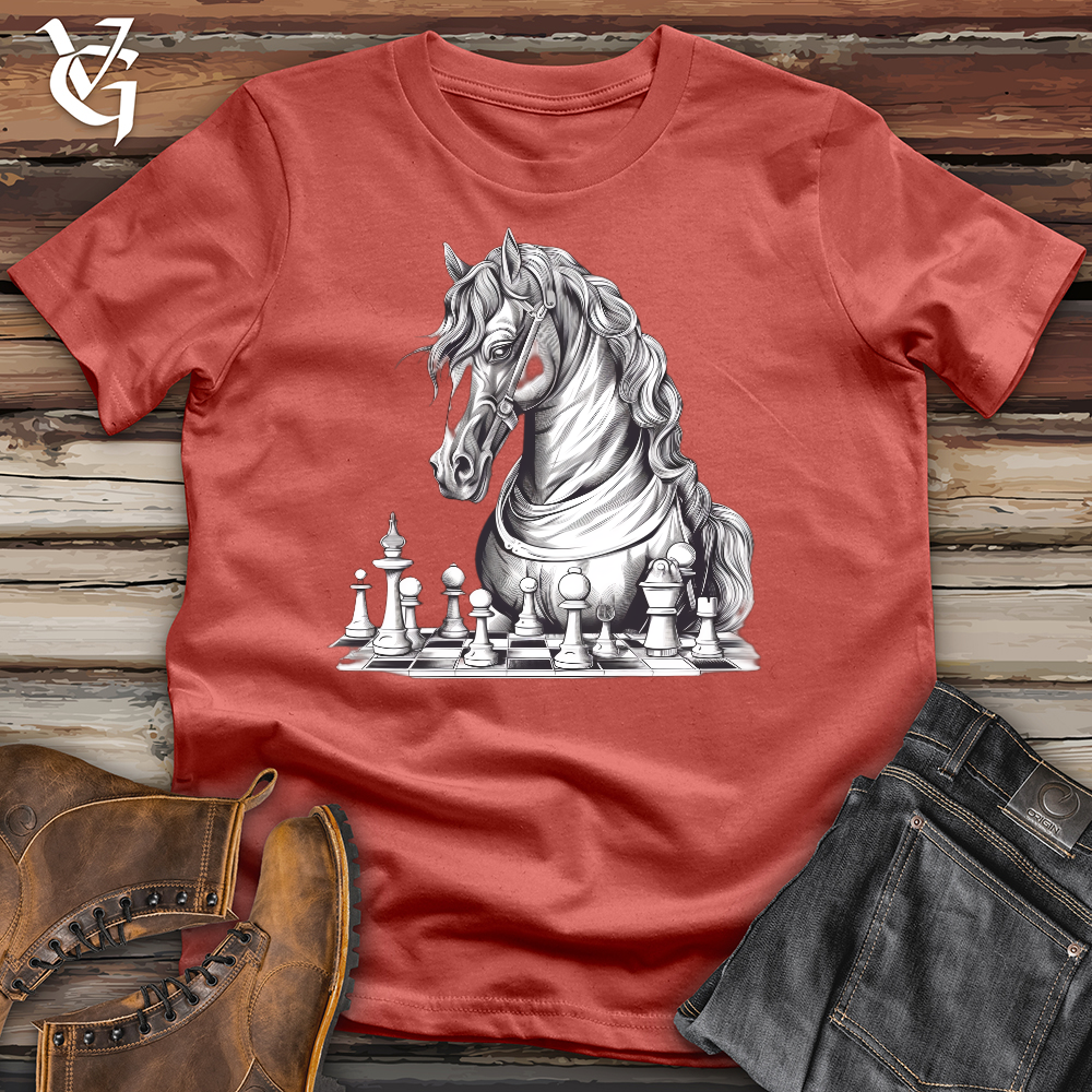 Viking Goods Chess Knight Cotton Tee Rust / L