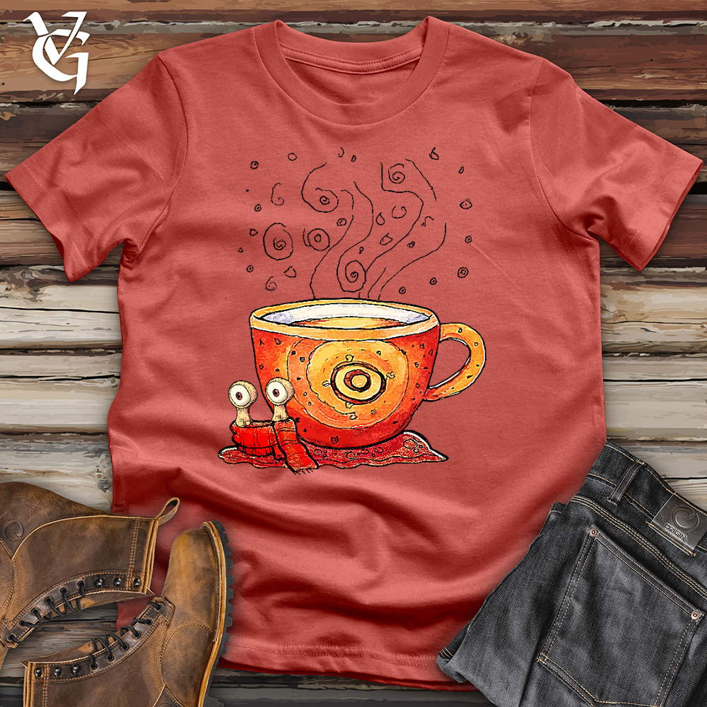 Viking Goods Coffee Snail Cotton Tee Rust / L