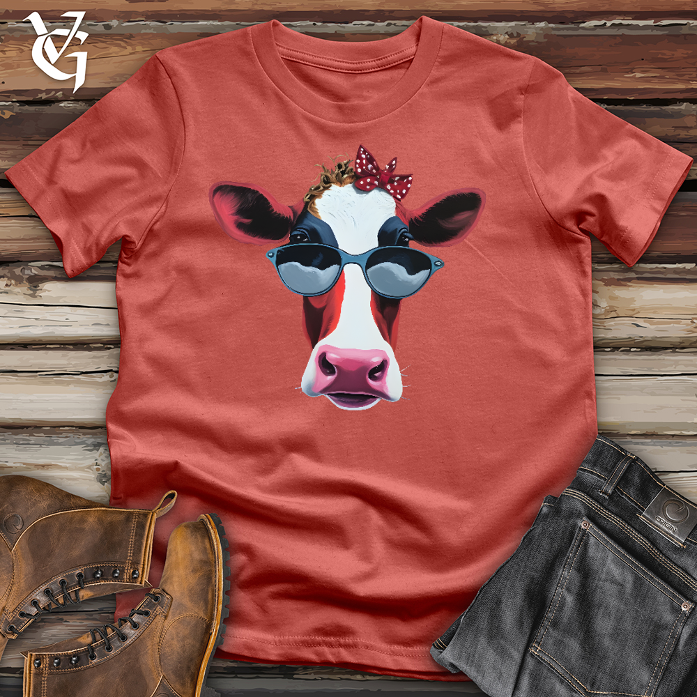 Viking Goods Cow Lady Boss Cotton Tee Rust / L