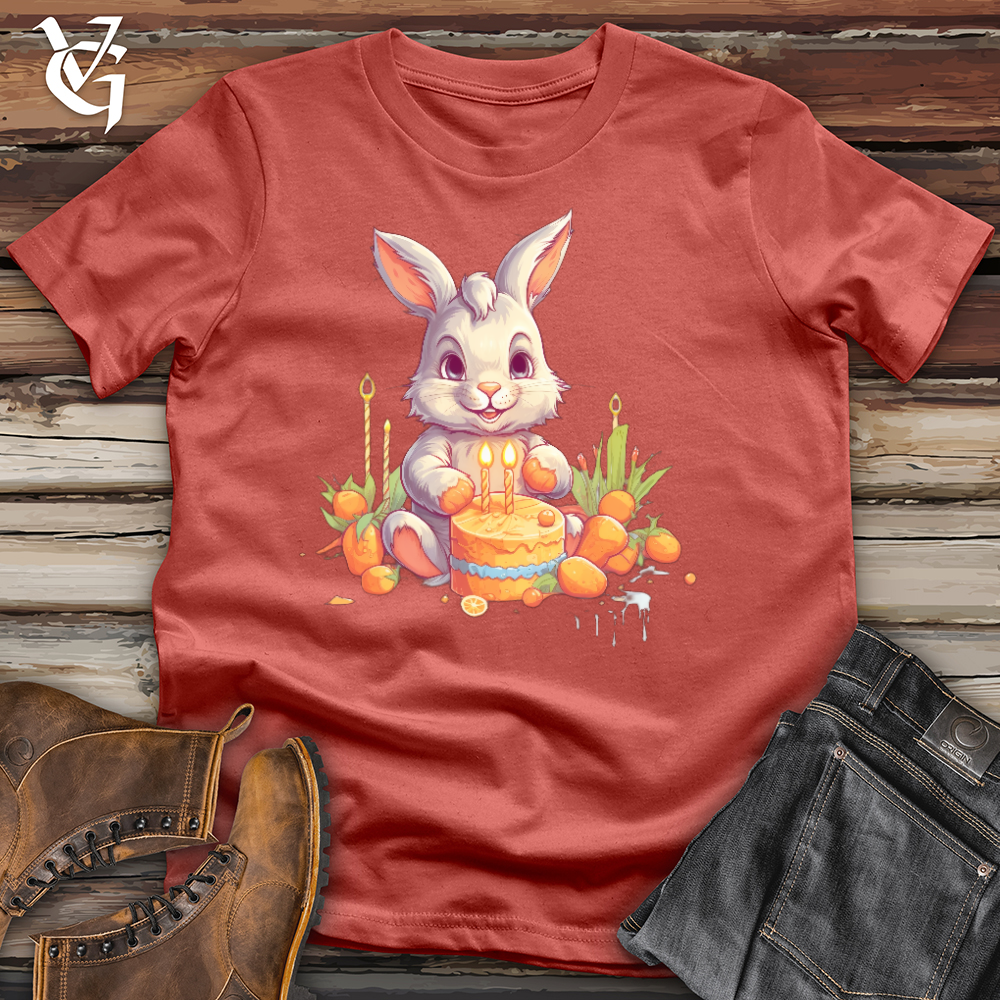 Viking Goods Cute Bunny Treat Cotton Tee Rust / L