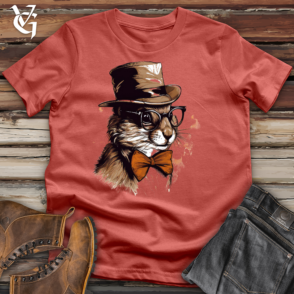 Viking Goods Dignified Squirrel Cotton Tee Rust / L