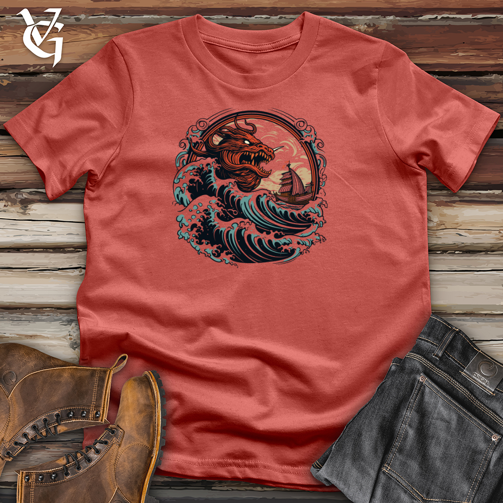 Viking Goods Dragon Sea Encounter Cotton Tee Rust / L