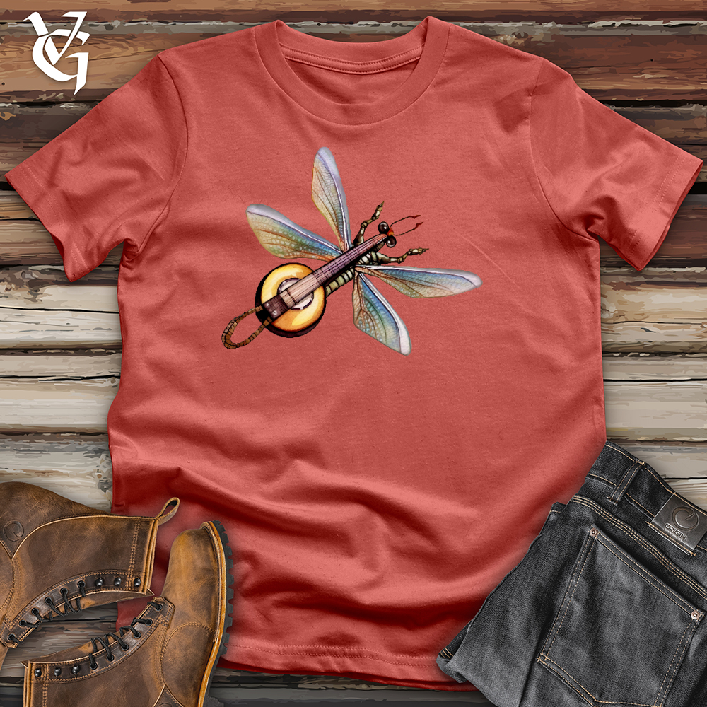 Viking Goods Dragonfly Banjo Cotton Tee Rust / L