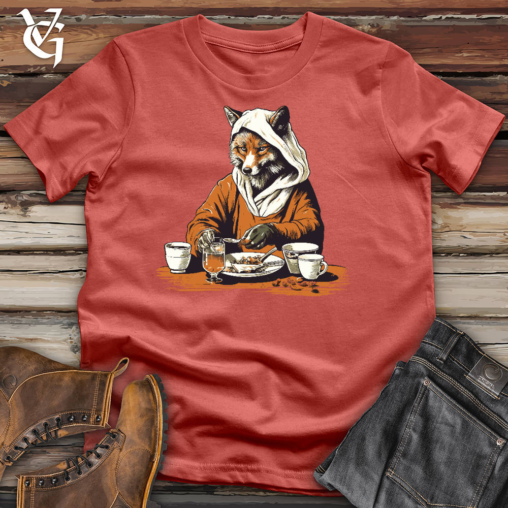 Viking Goods Drinking Fox Cotton Tee Rust / L