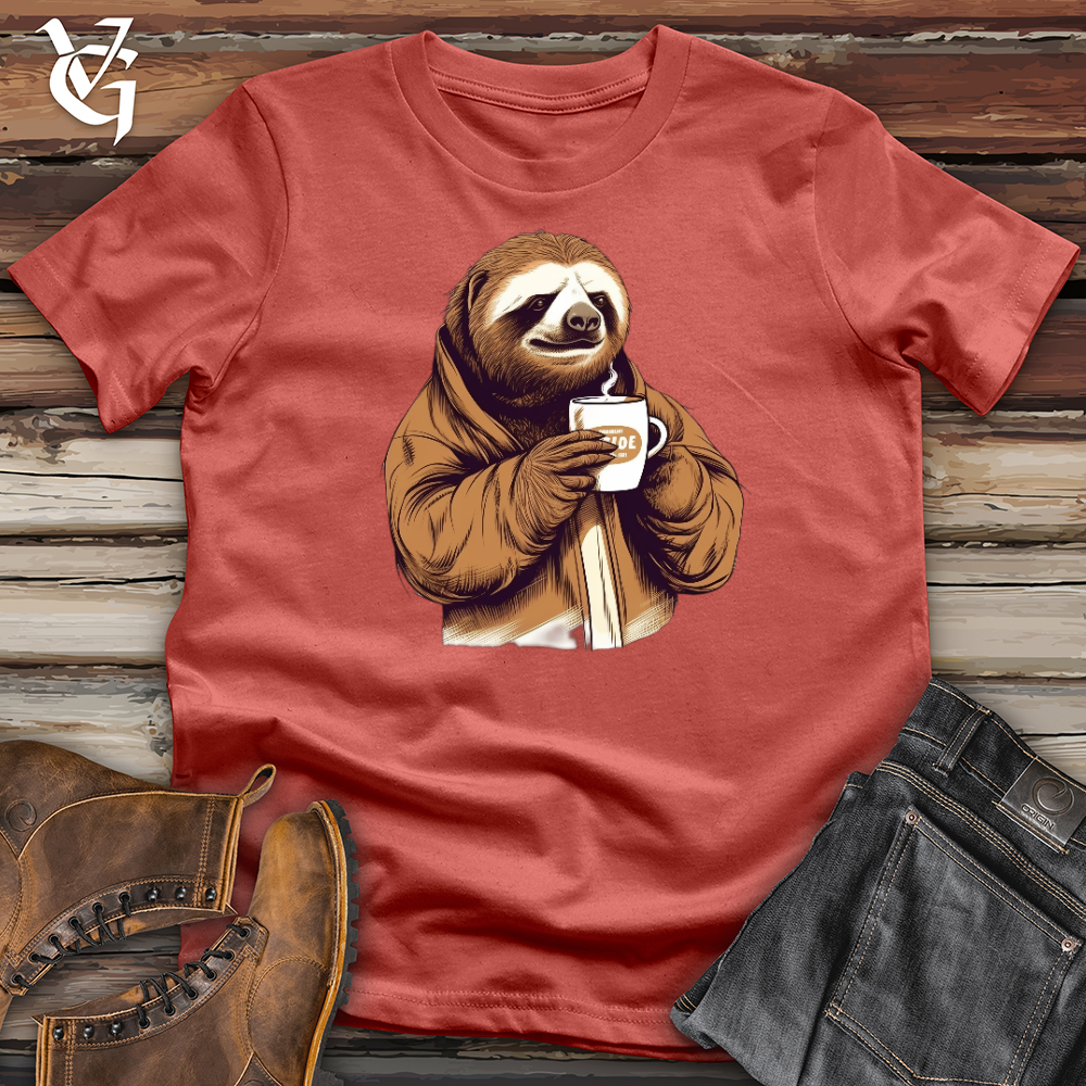 Viking Goods Dude Sloth Cotton Tee Rust / L