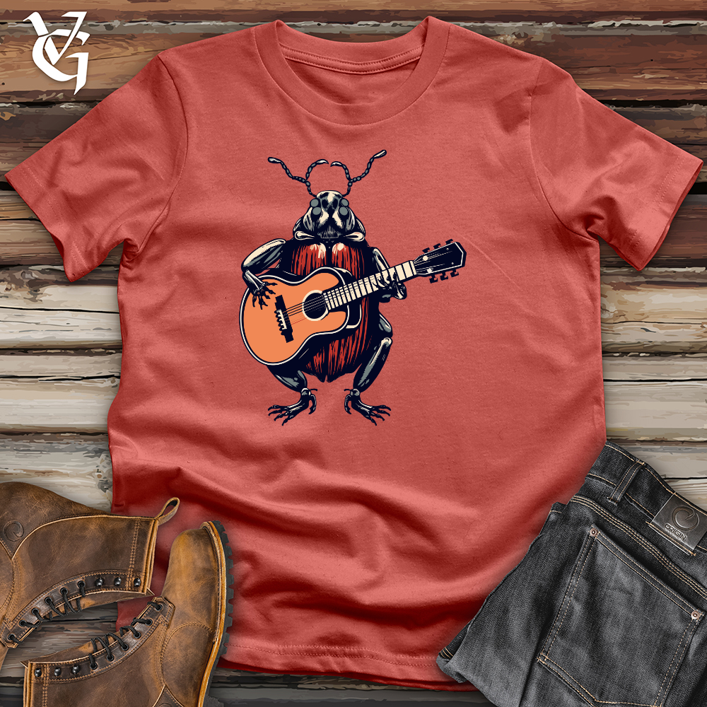 Viking Goods Dung Beetle Guitar Tunes Cotton Tee Rust / L