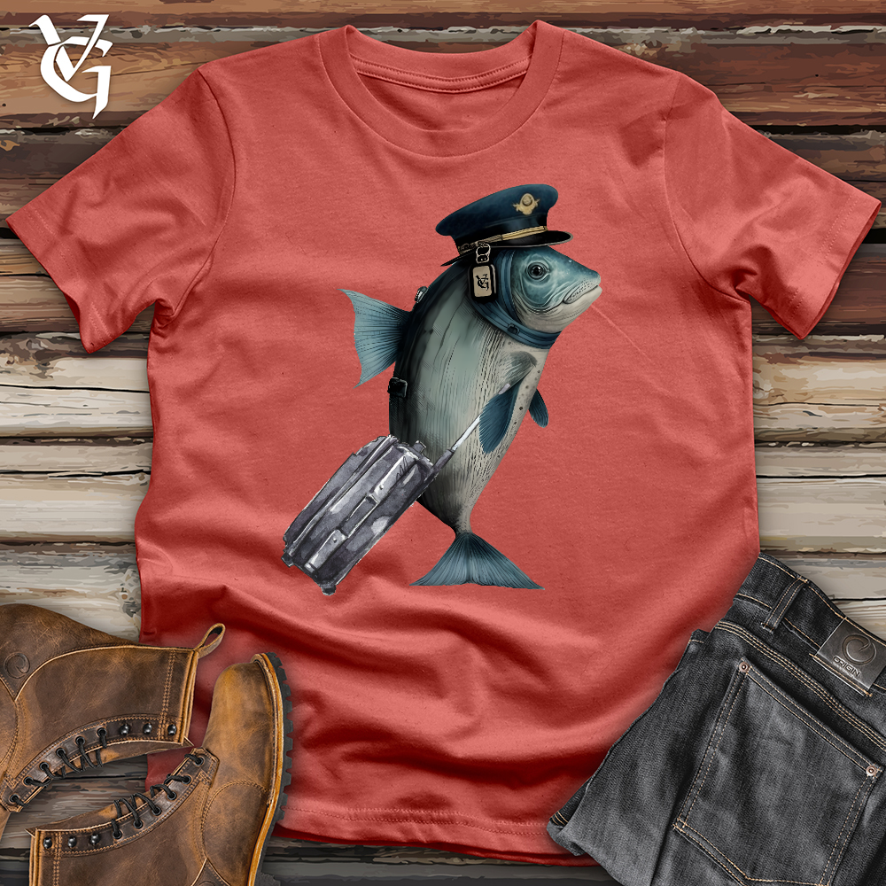 Viking Goods Fish Pilot Cotton Tee Rust / L