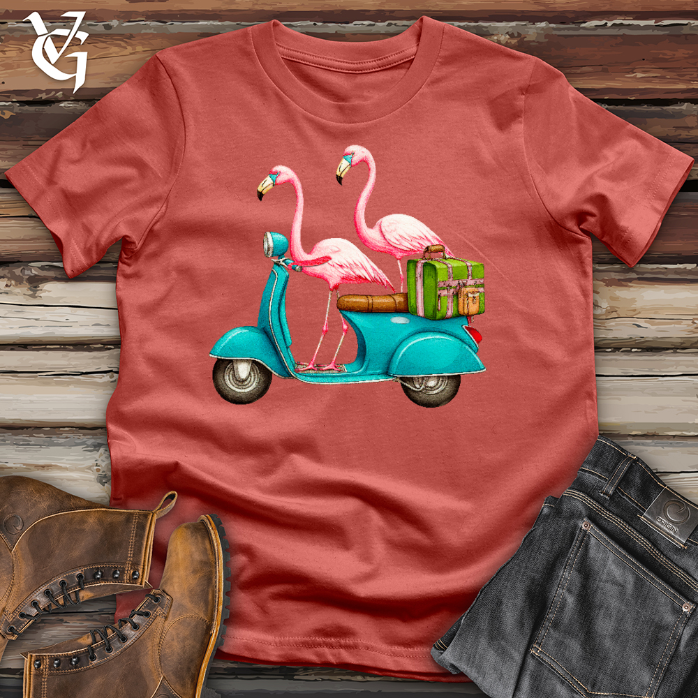 Viking Goods Flamingo Scoot Cotton Tee Rust / L