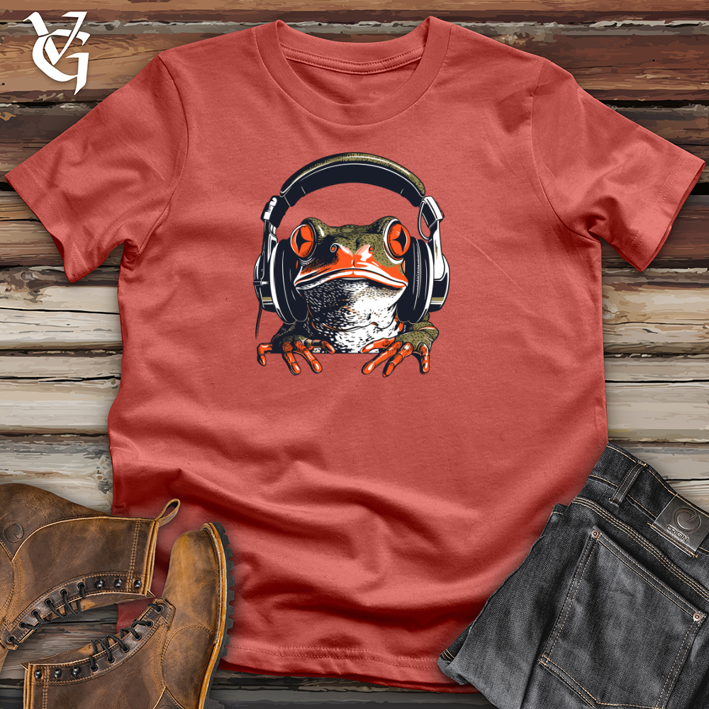 Viking Goods Frog Pond Beat Headphone Rhythm Cotton Tee Rust / L