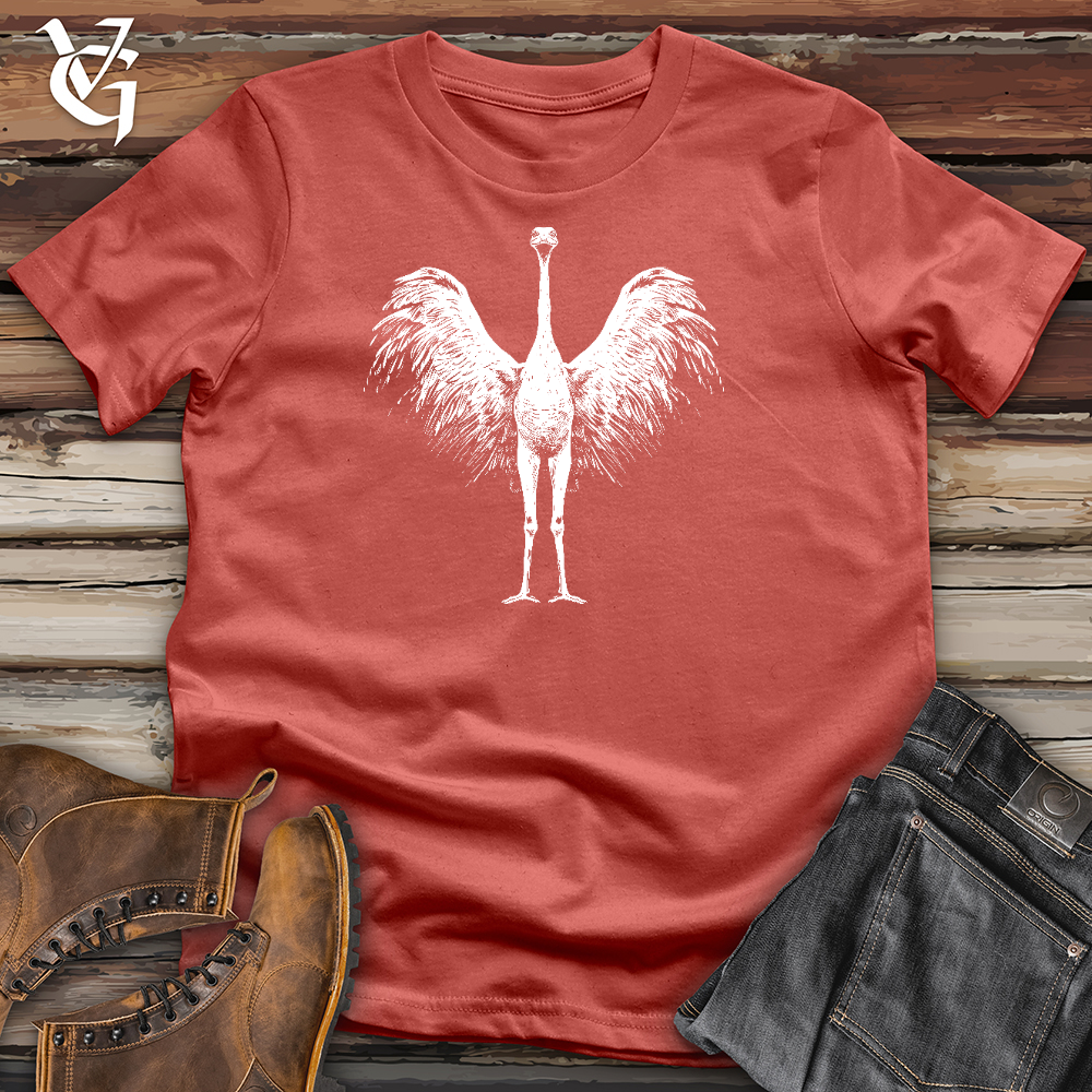 Viking Goods Graceful Ostrich Cotton Tee Rust / L