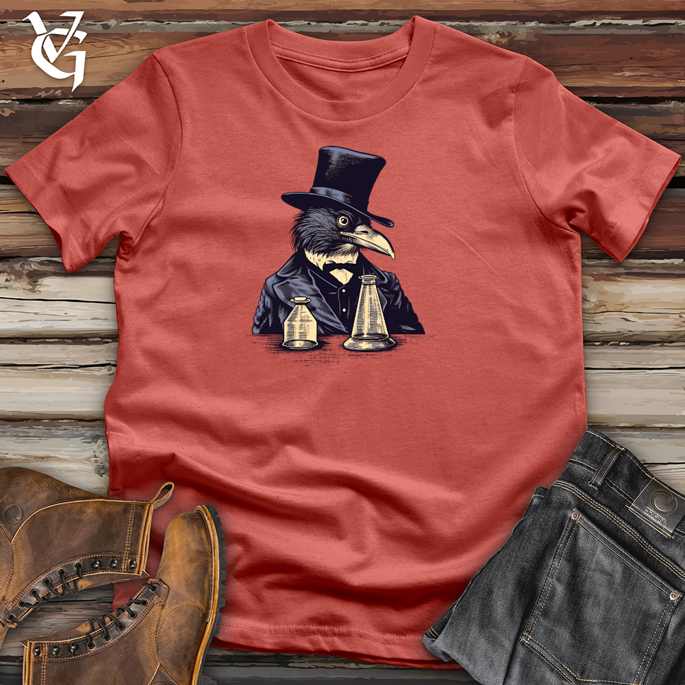 Viking Goods Inquisitive Raven Researcher Cotton Tee Rust / L