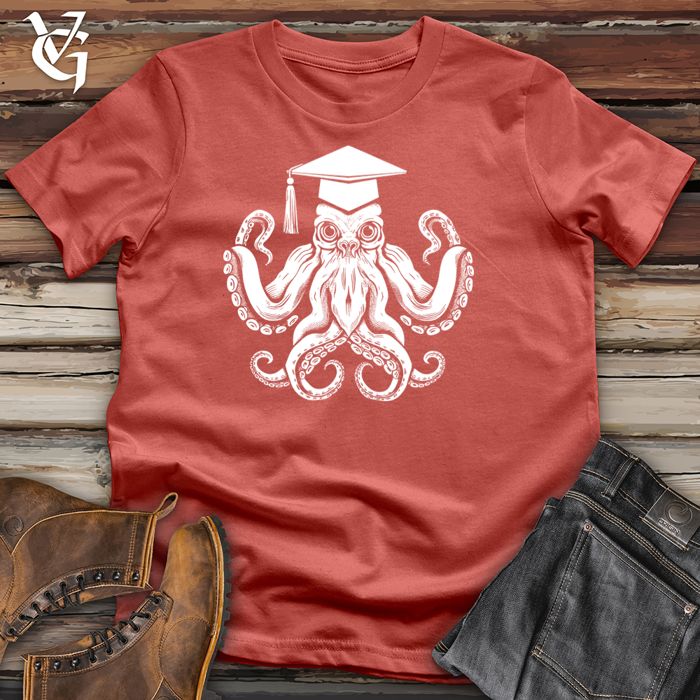 Viking Goods Intellectual Octopus Achievement Cotton Tee Rust / L