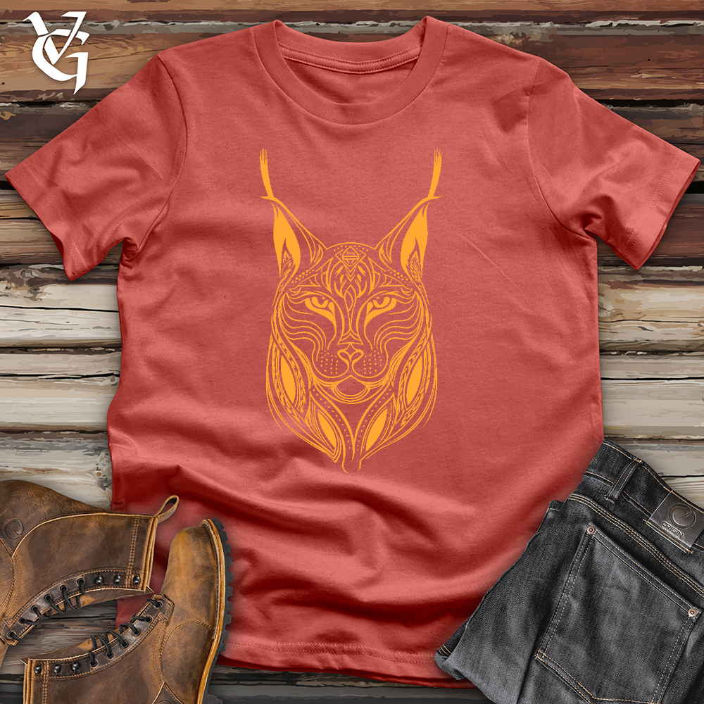 Viking Goods Intricate Lynx Cotton Tee Rust / L