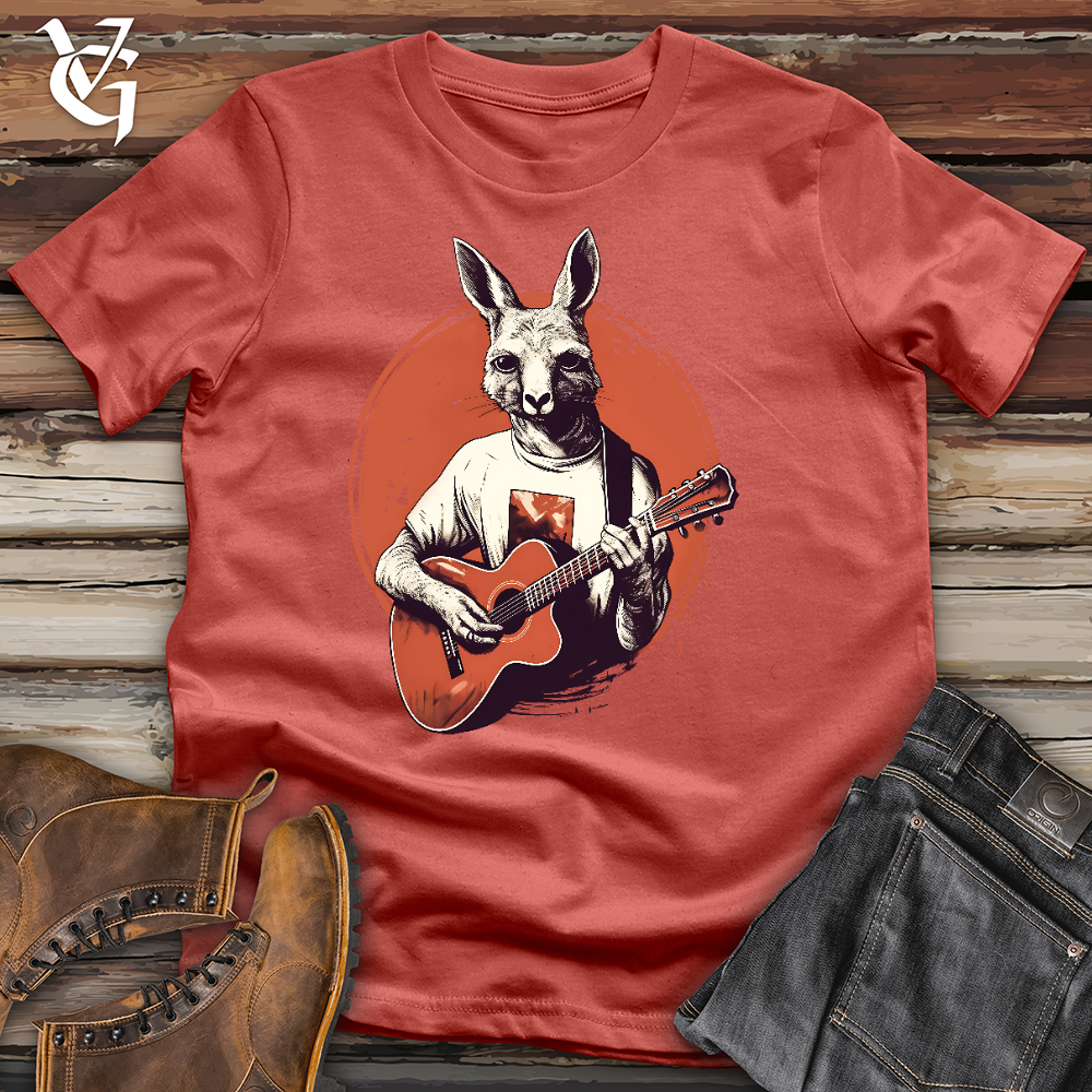 Viking Goods Kangaroo Guitarist Cotton Tee Rust / L