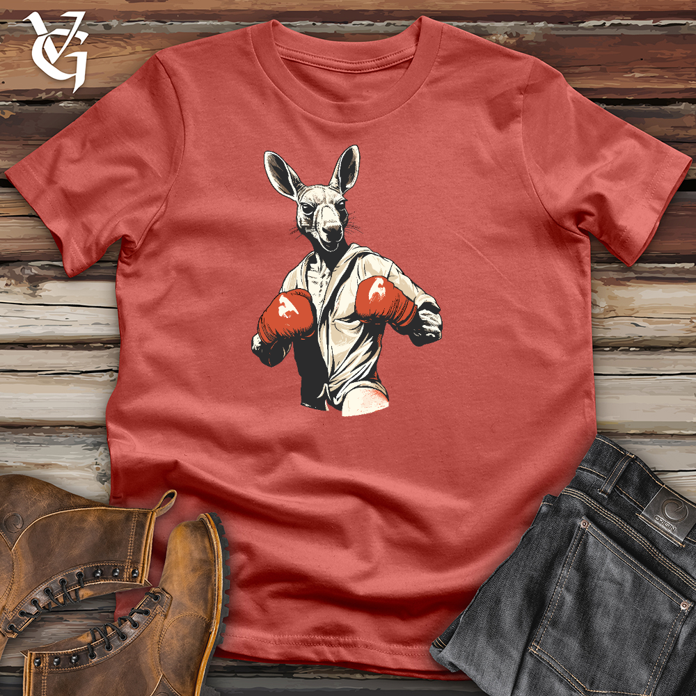Viking Goods Kangaroo Knockout Cotton Tee Rust / L