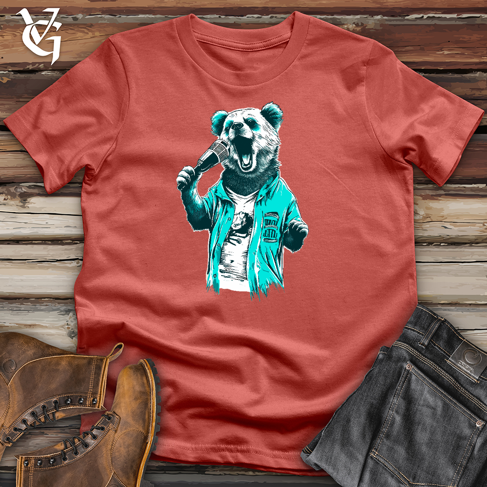 Viking Goods Karaoke Panda Star Cotton Tee Rust / L