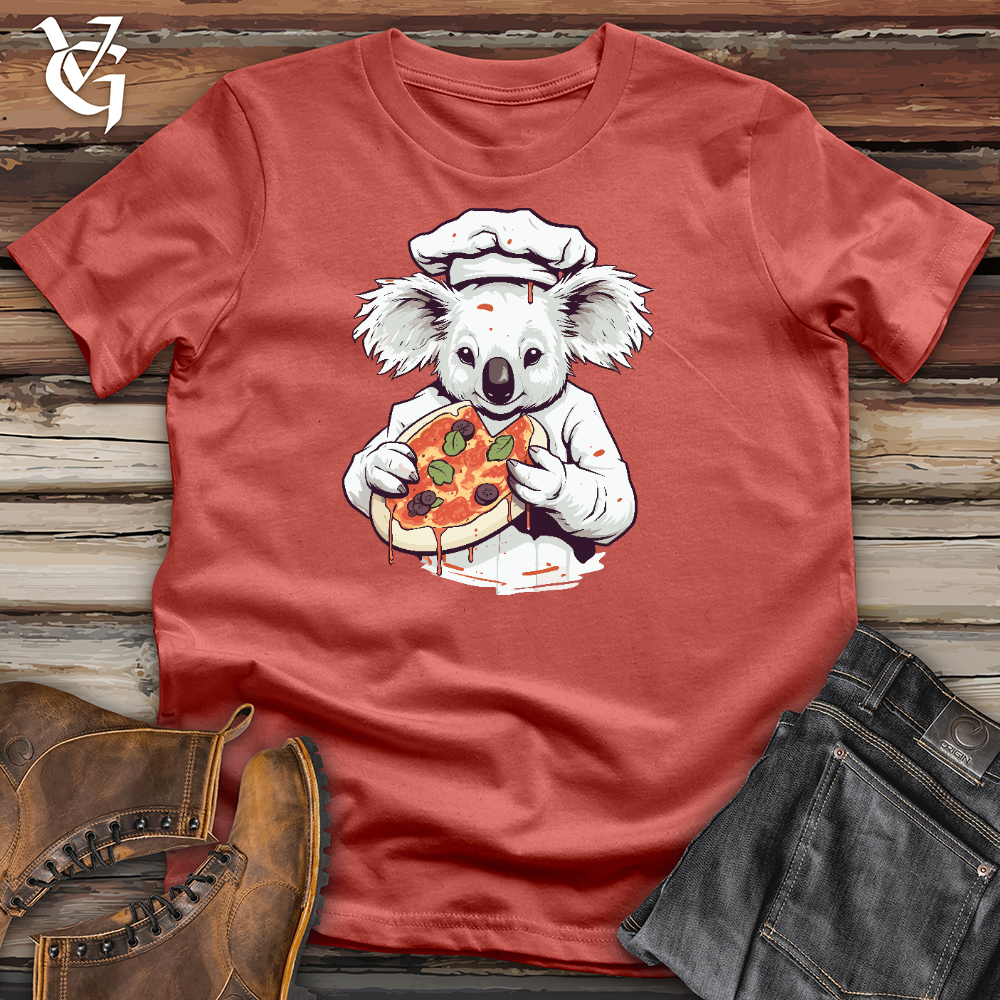 Viking Goods Koala Pizza Chef Cotton Tee Rust / L
