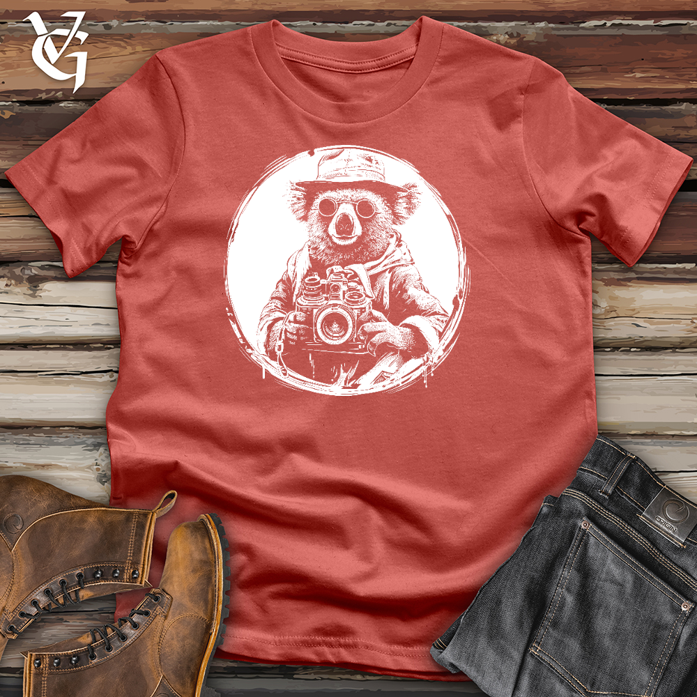 Viking Goods Koala With Camera Cotton Tee Rust / L