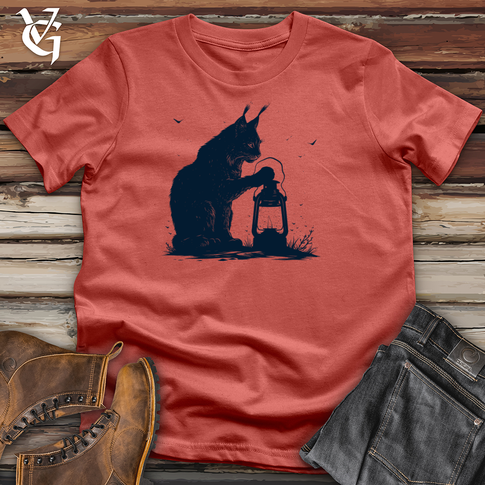Viking Goods Lynx Lantern Guardian Cotton Tee Rust / L