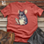 Viking Goods Mouse Bookworm Scholar Cotton Tee Rust / L