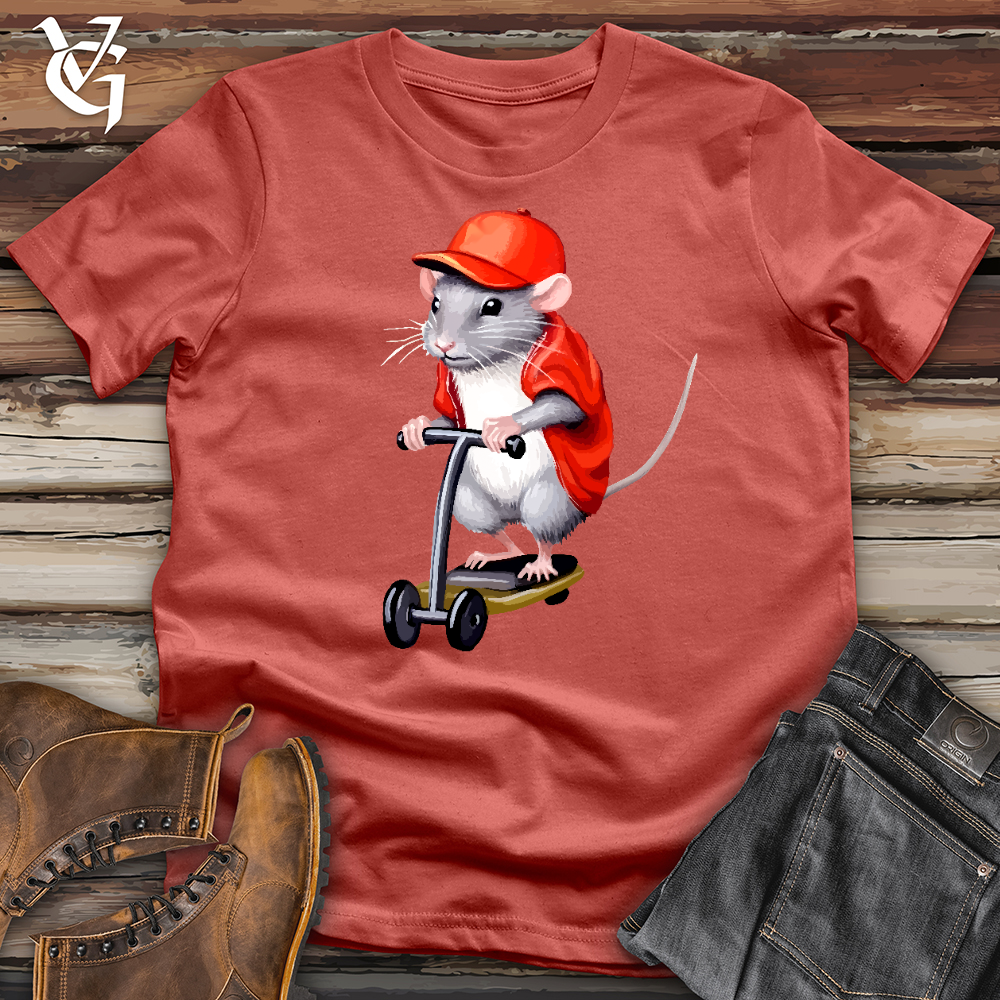Viking Goods Mouse Scoot Cotton Tee Rust / L