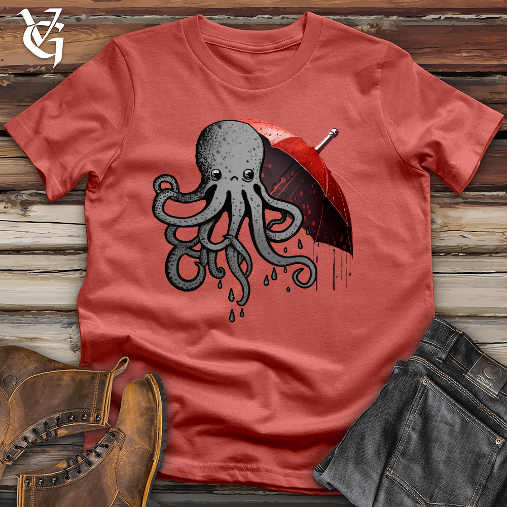 Viking Goods Octopus Umbrella Cotton Tee Rust / L