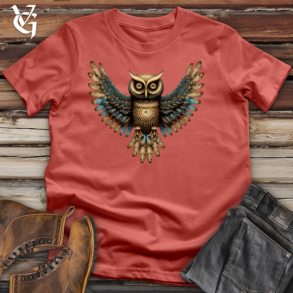 Viking Goods Owl Arise Cotton Tee Rust / L