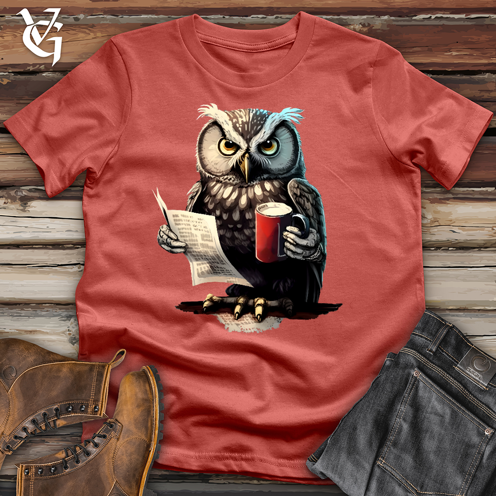 Viking Goods Owl Boss Cotton Tee Rust / L