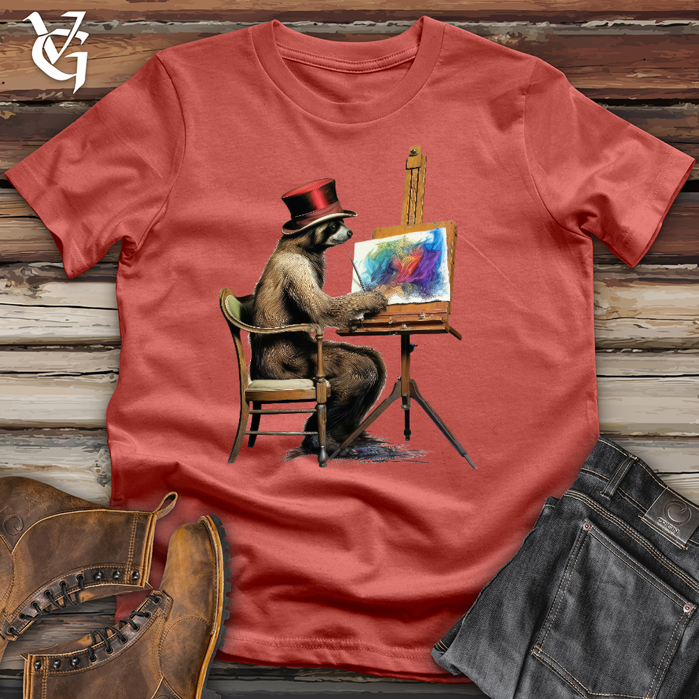 Viking Goods Painting Sloth Cotton Tee Rust / L