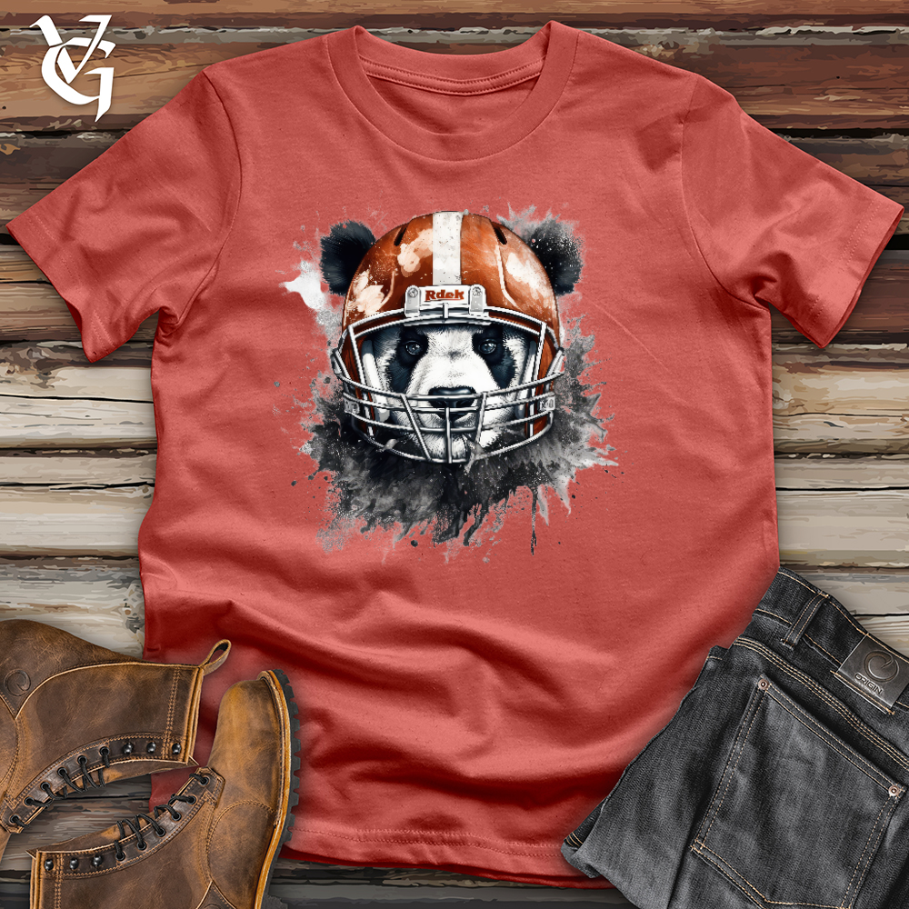 Viking Goods Panda Football Player Cotton Tee Rust / L