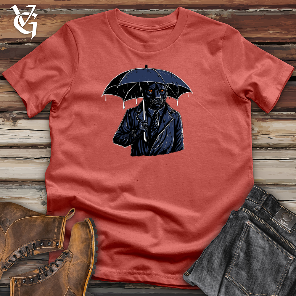 Viking Goods Panther Jungle Drizzle Umbrella Odyssey Cotton Tee Rust / L
