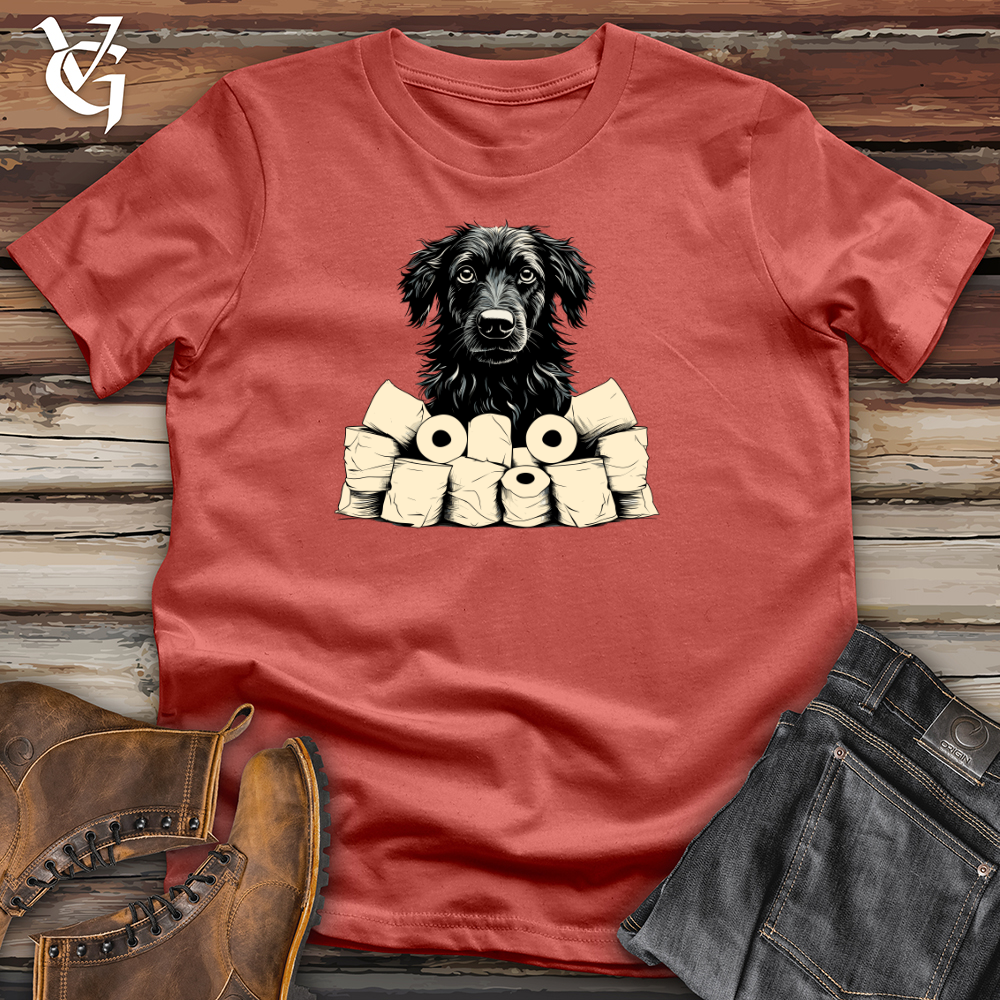 Viking Goods Paper Roll Patrol Black Shepherd Cotton Tee Rust / L