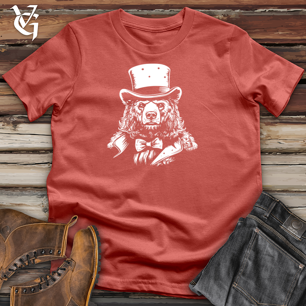 Viking Goods Pedaling Bear Chic Cotton Tee Rust / L