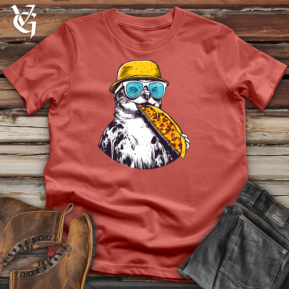 Viking Goods Pizza Chill Penguin Cotton Tee Rust / L