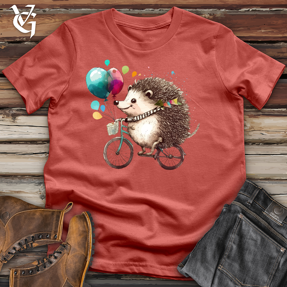 Viking Goods Porcupine Cyclist Cotton Tee Rust / L