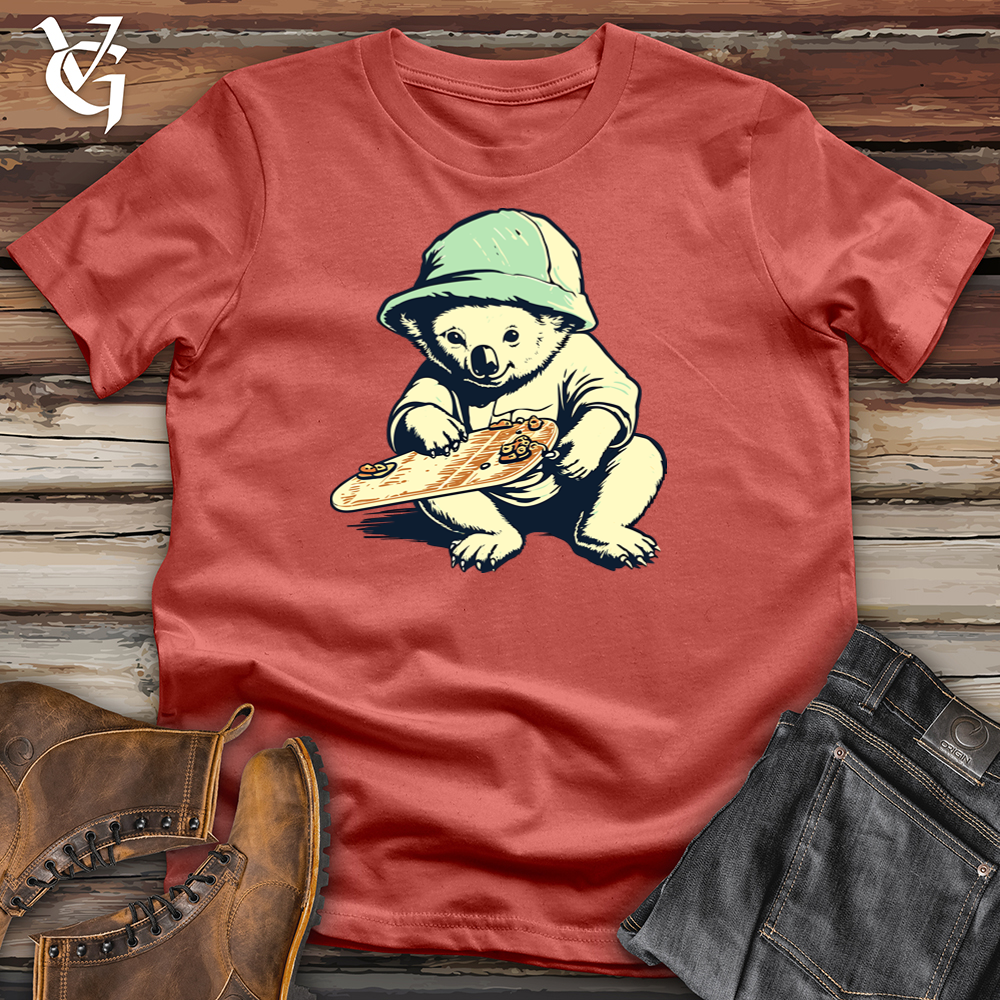 Viking Goods Radical Koala Skates Cotton Tee Rust / L
