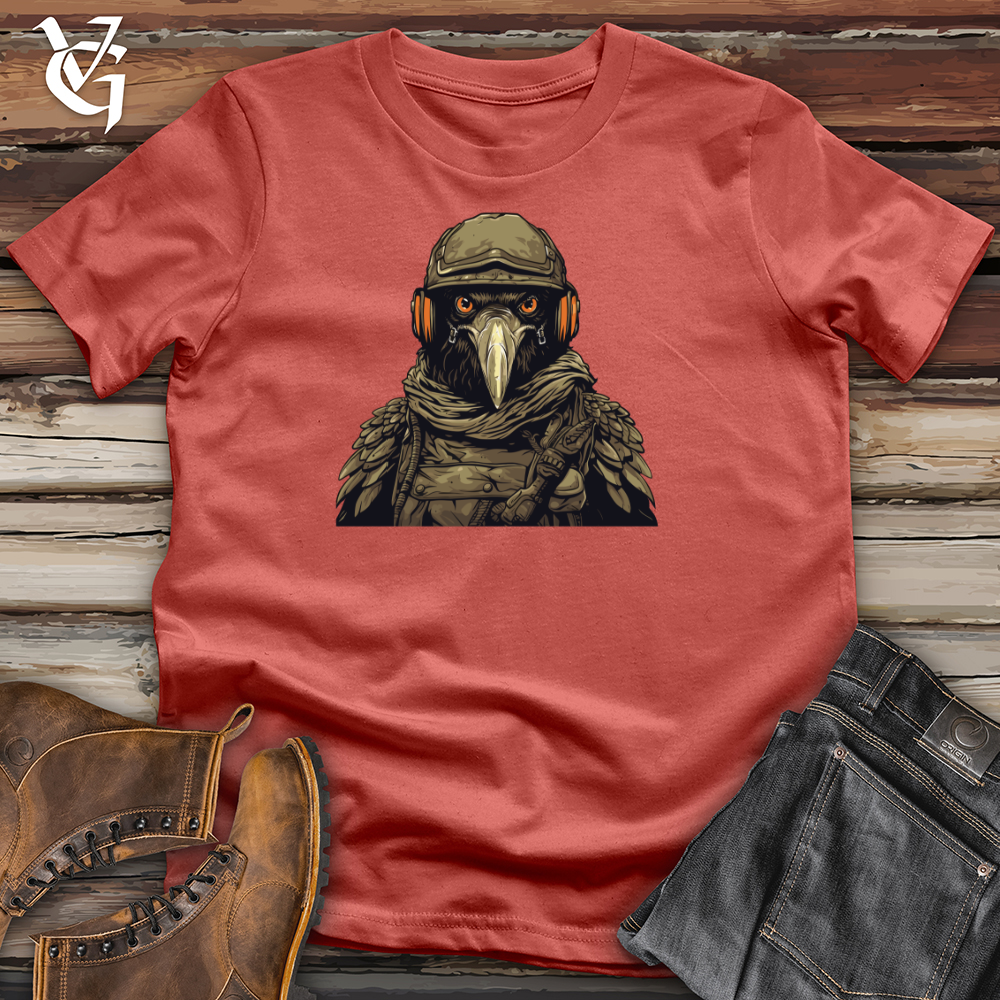 Viking Goods Raven Brigade in Helmet Valor Cotton Tee Rust / L