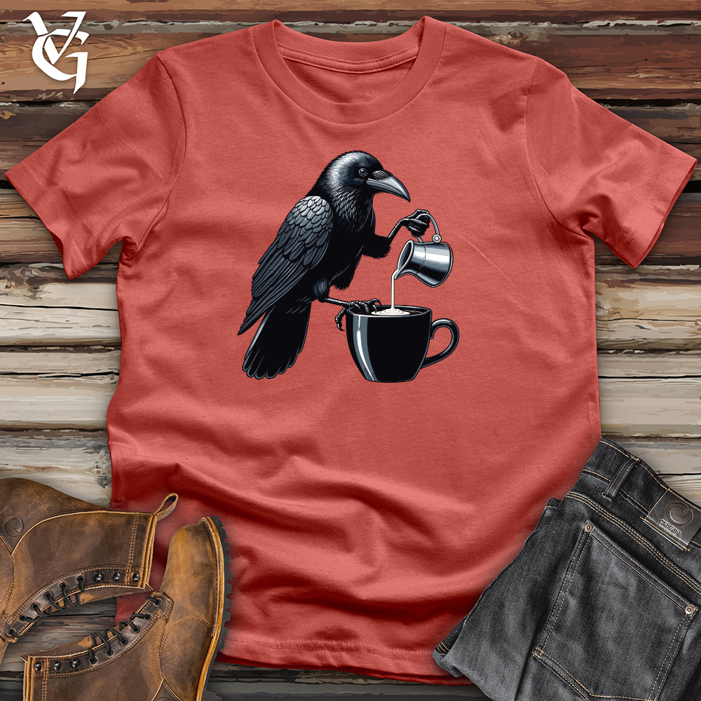 Viking Goods Raven Coffee'n Creamer Cotton Tee Rust / L