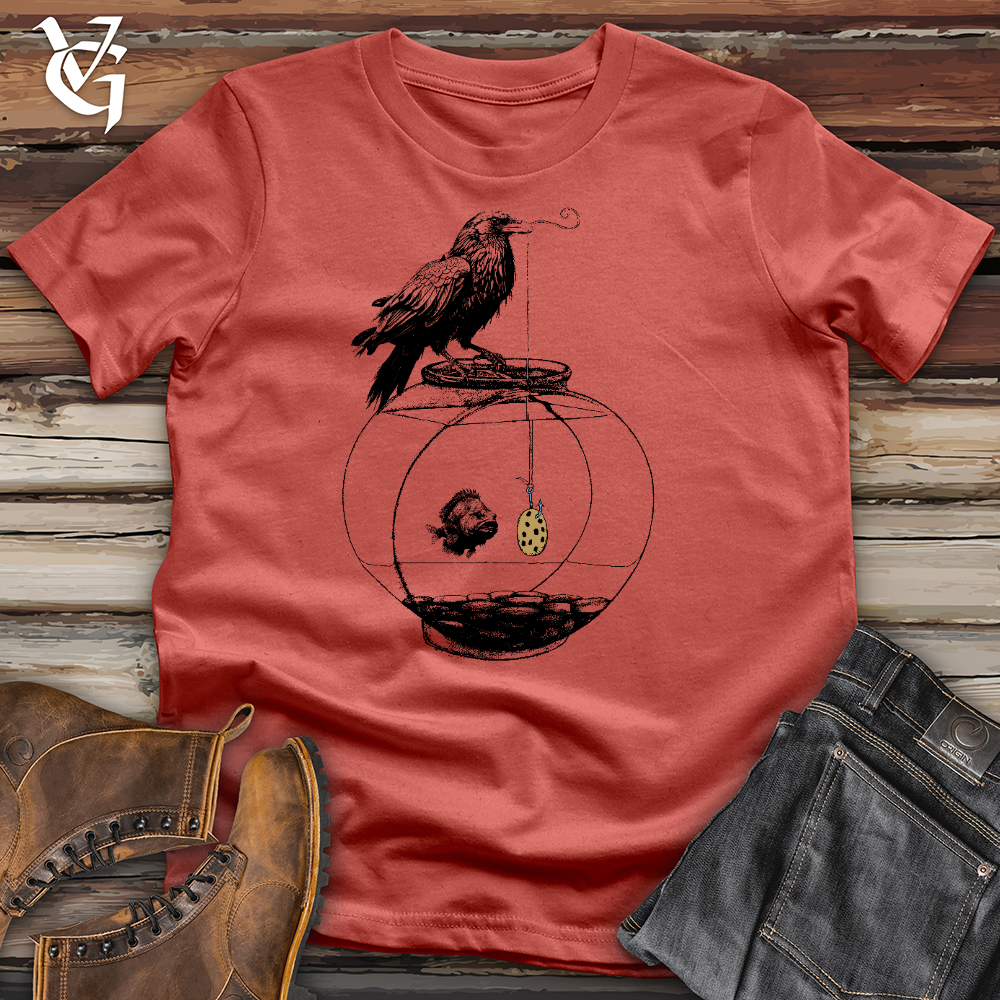 Viking Goods Raven Fishing Cotton Tee Rust / L