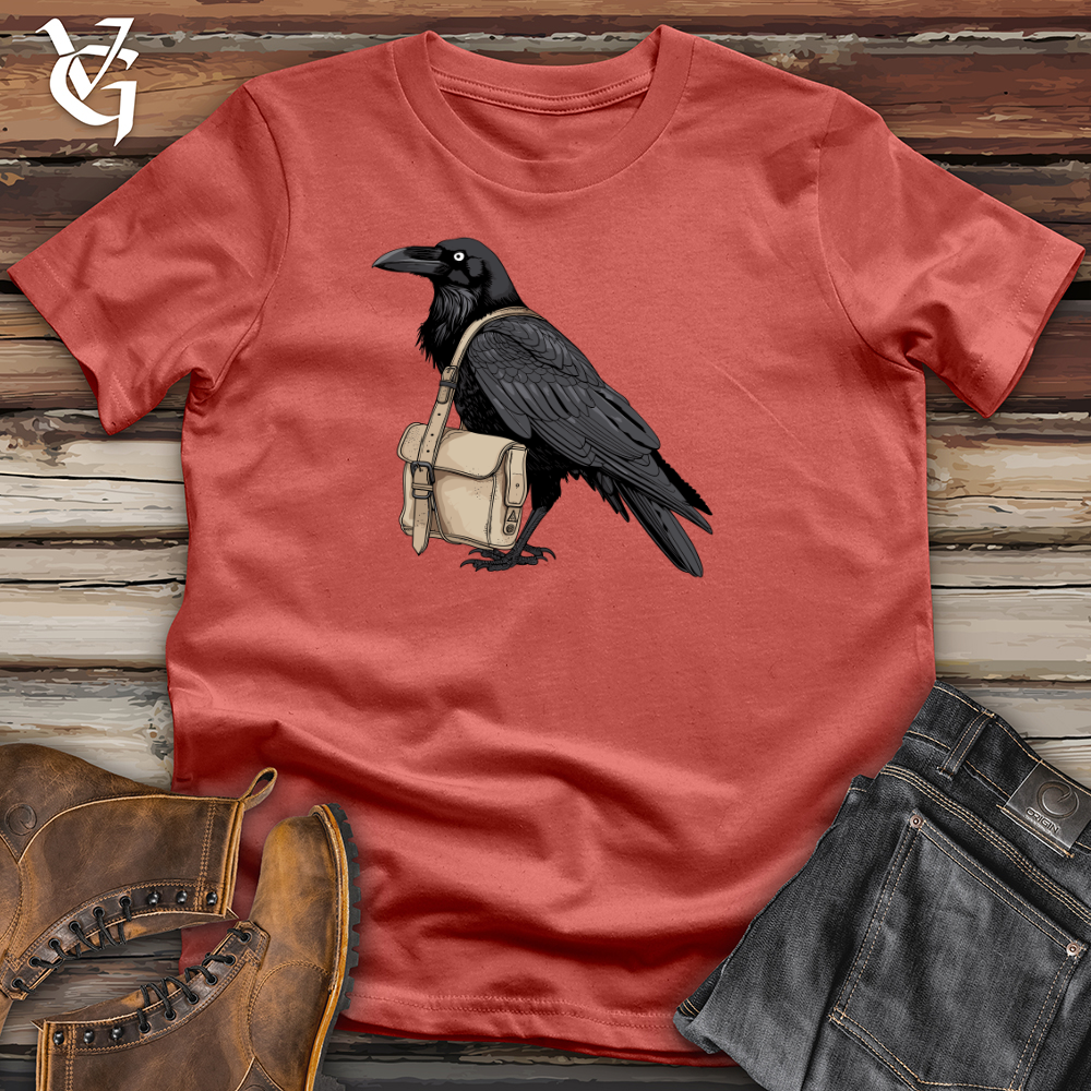 Viking Goods Raven Postal Carrier Cotton Tee Rust / L