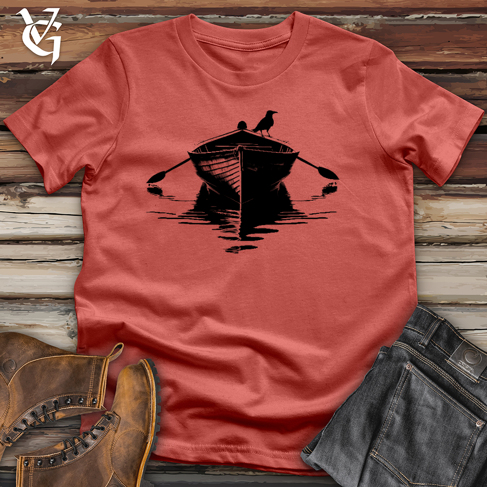 Viking Goods Raven Row Boat Cotton Tee Rust / L