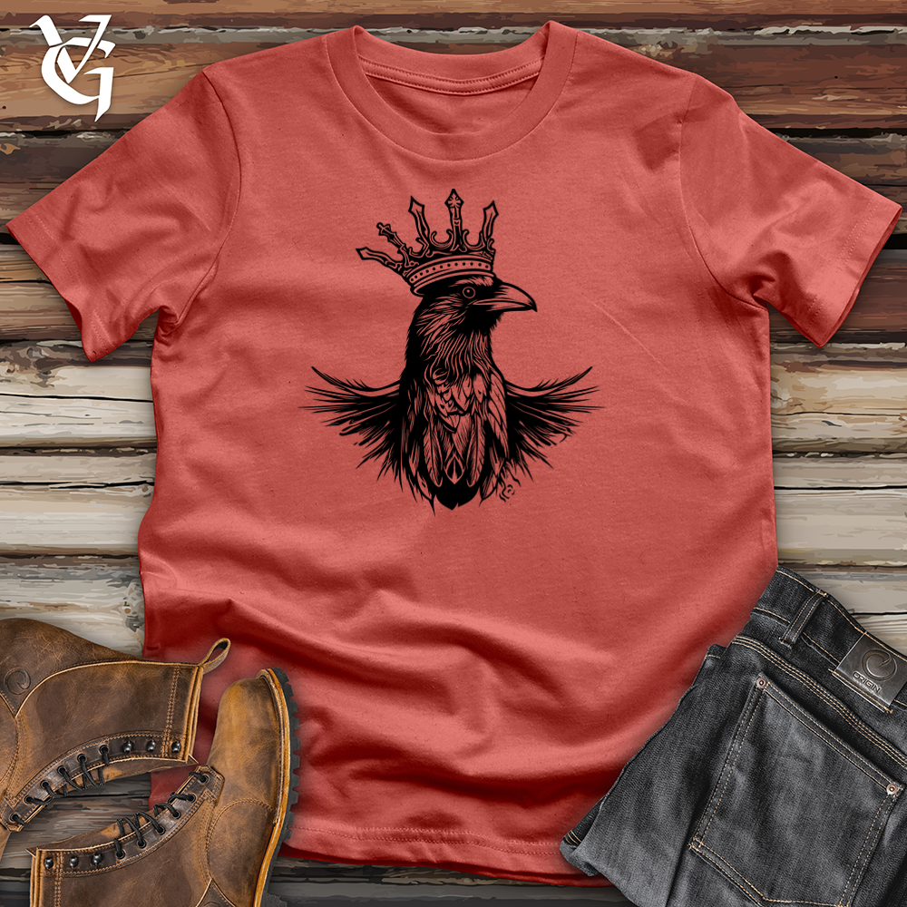 Viking Goods Regal Raven Monarchy Cotton Tee Rust / L