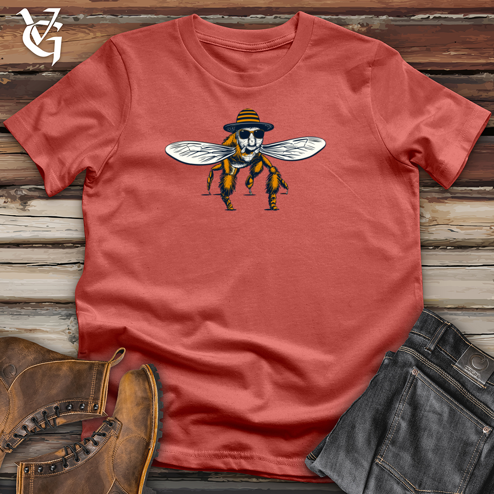 Viking Goods Retro Skate Bee Cotton Tee Rust / L