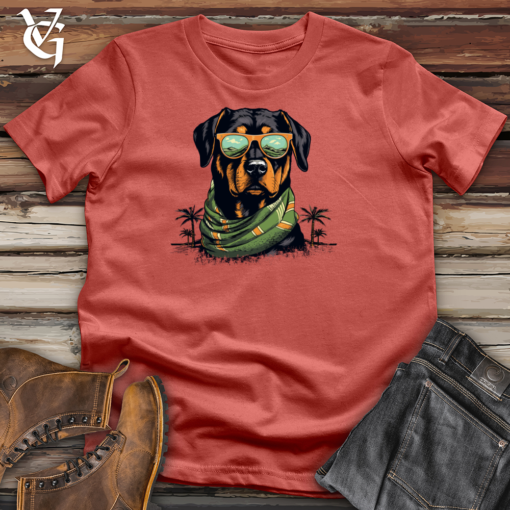 Viking Goods Rottweiler Beach Vibes Cotton Tee Rust / L