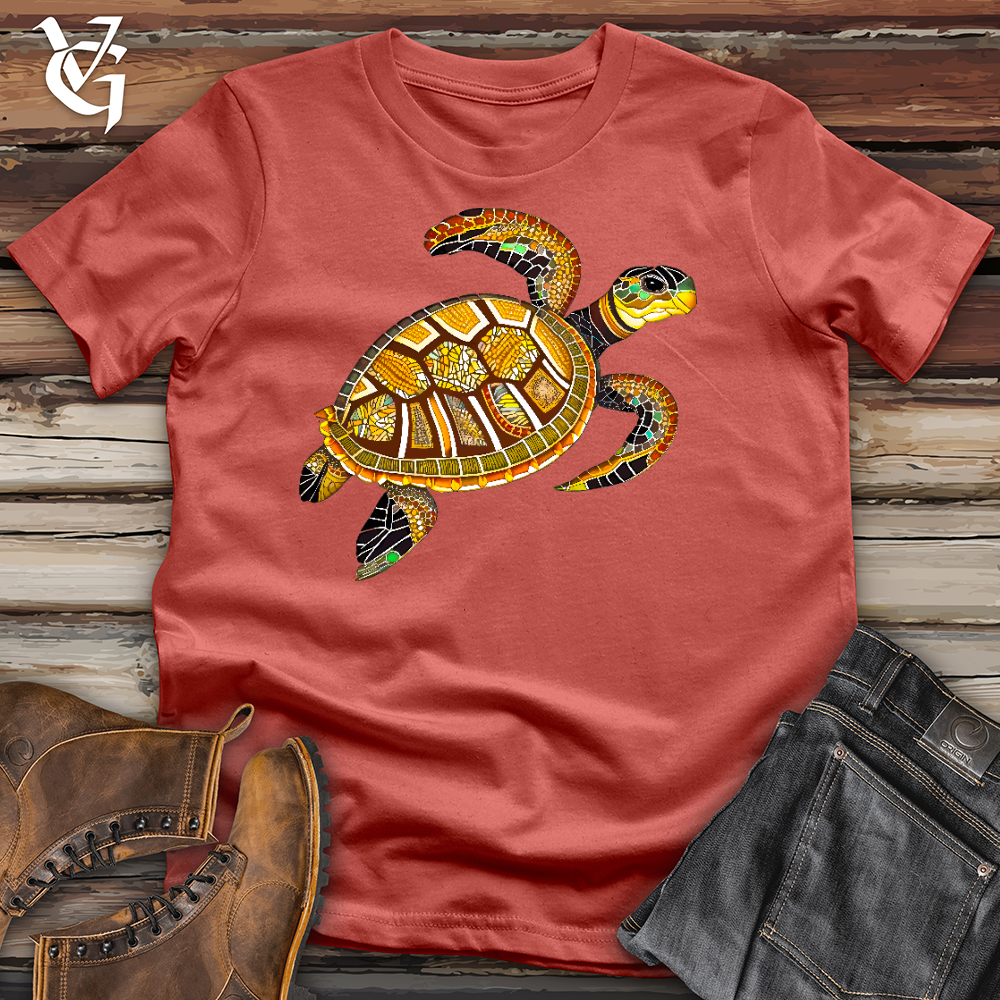 Viking Goods Sea Glass Turtle Cotton Tee Rust / L