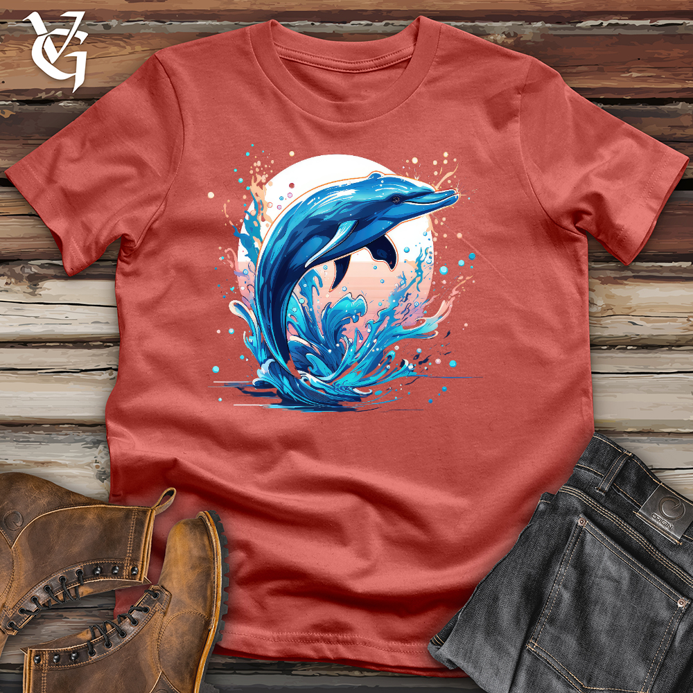 Viking Goods Serene Dolphin Cotton Tee Rust / L