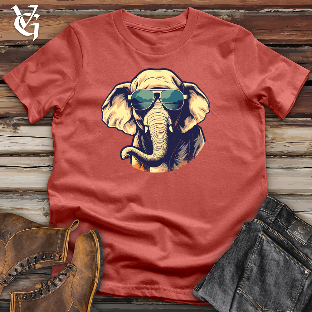 Viking Goods Skateboard Safari Elephunk Cotton Tee Rust / L