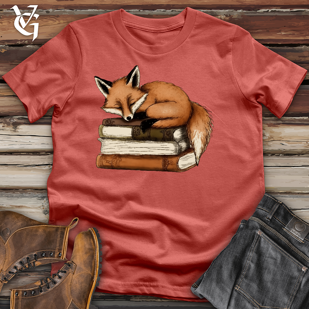 Viking Goods Sleep Fox Cotton Tee Rust / L