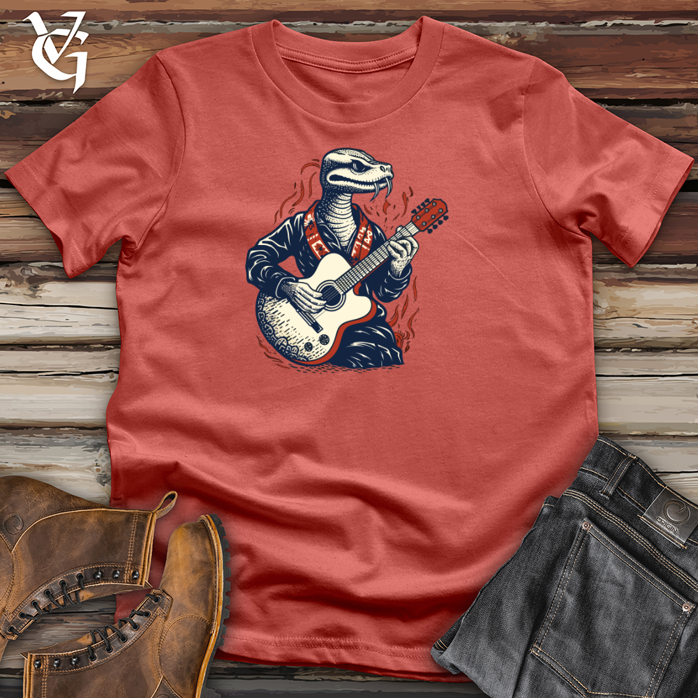 Viking Goods Snake Guitar Groove Cotton Tee Rust / L