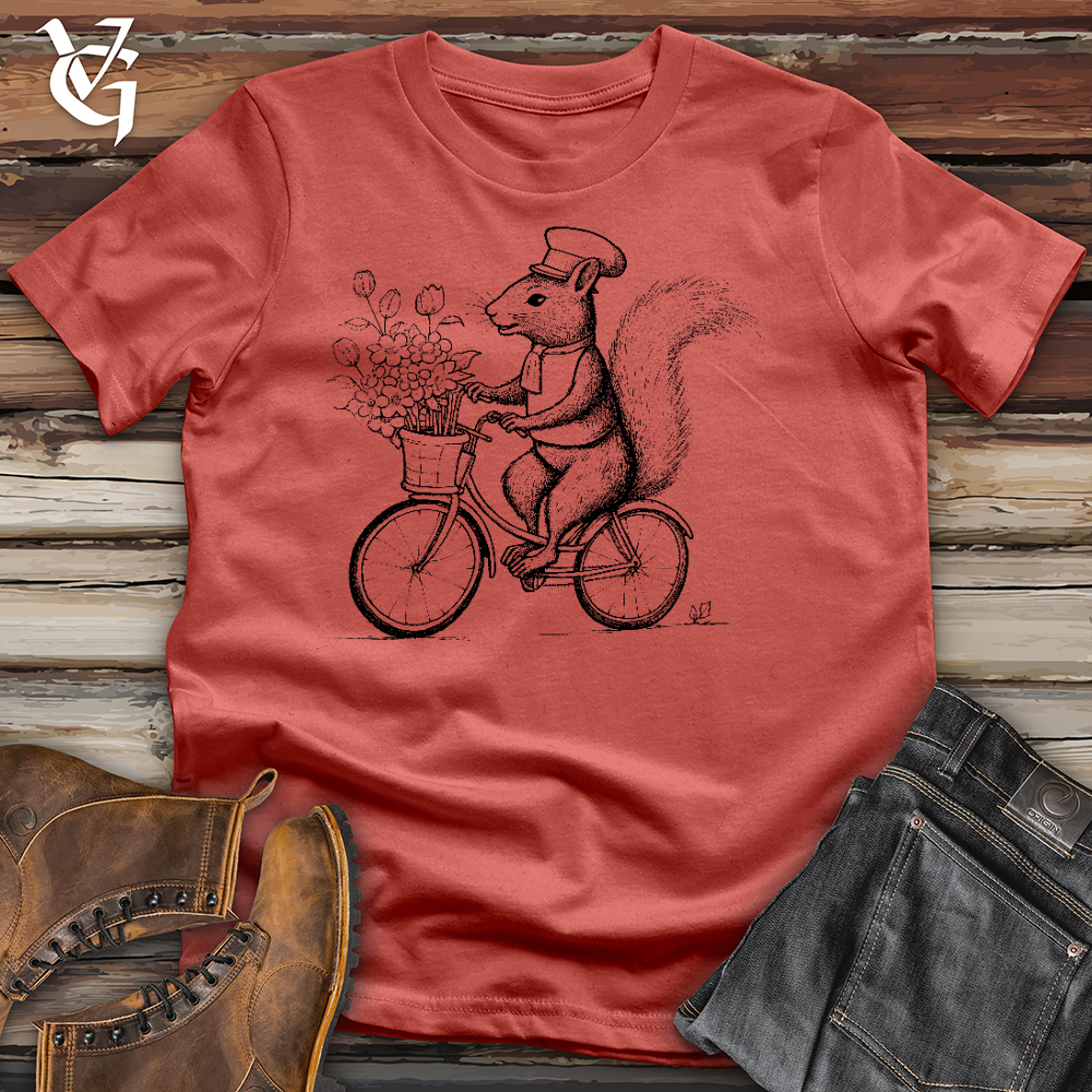 Viking Goods Squirrel Ride Cotton Tee Rust / L